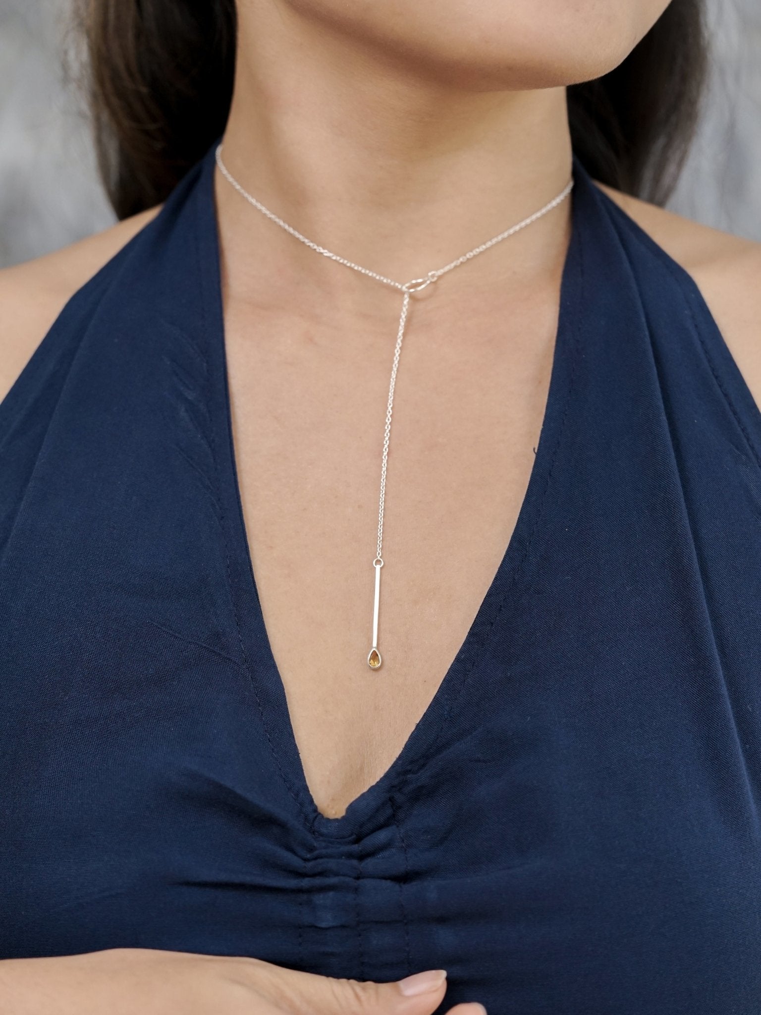 Petite X Lariat Necklace in Sterling Silver with 18K Yellow Gold | David  Yurman